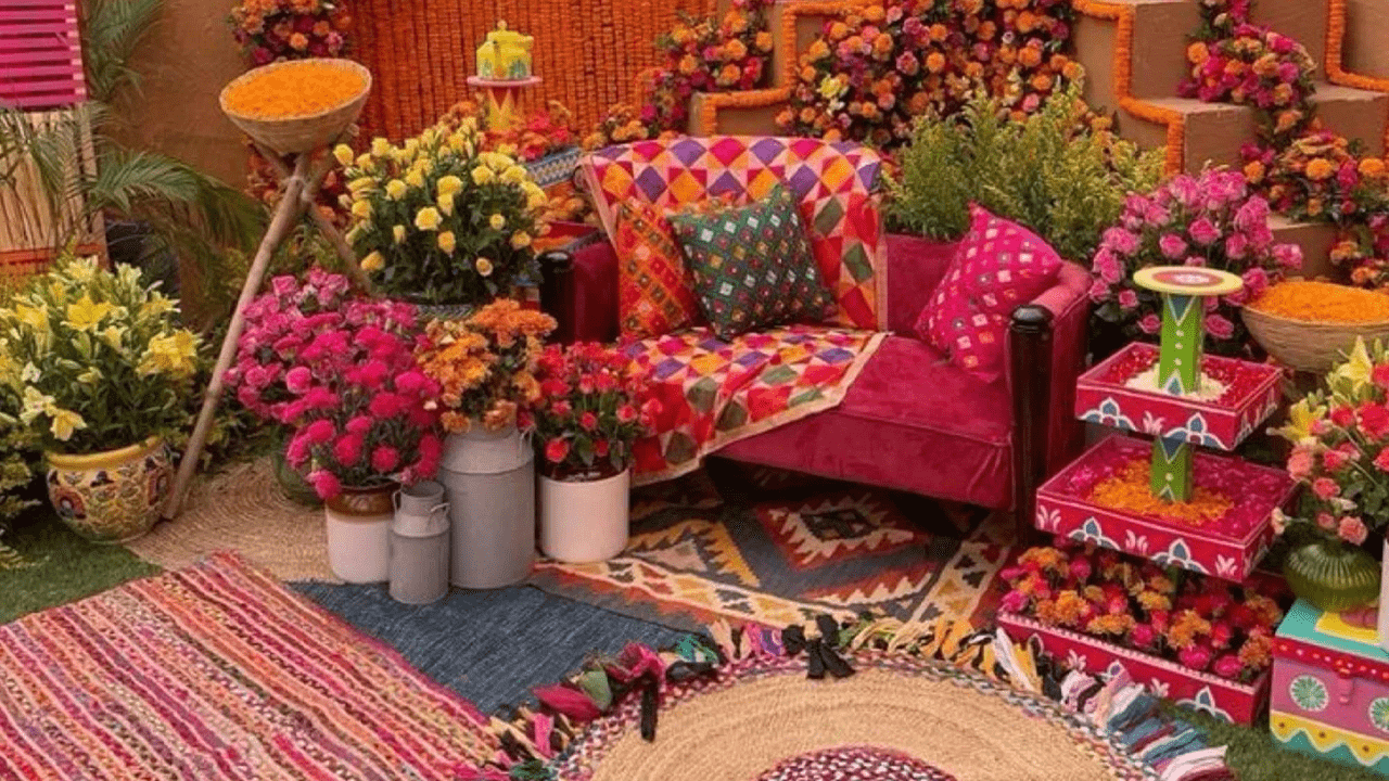 Rajasthani Royal Haldi Theme
